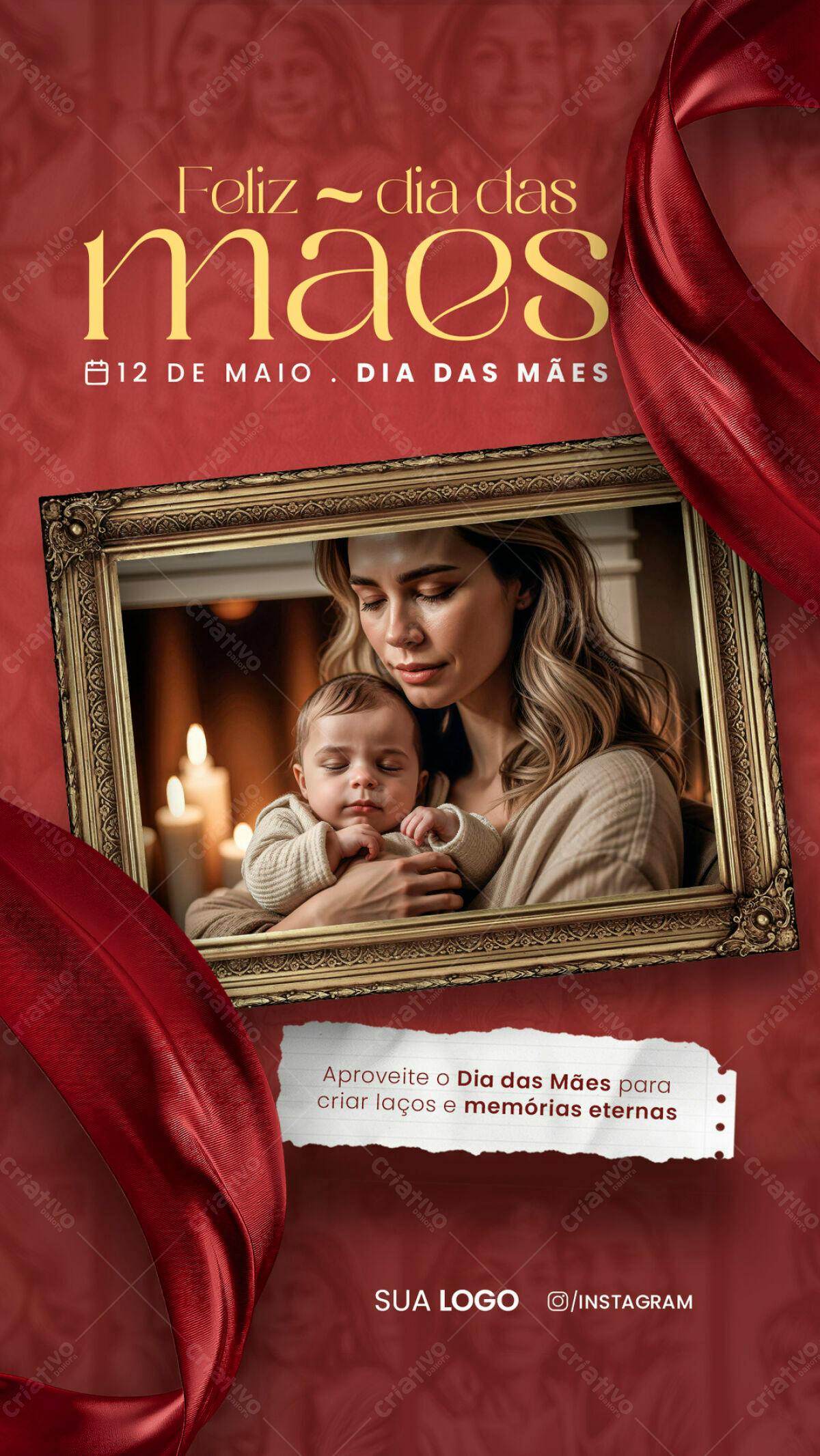 Flyer Dia das Mães PSD Editável