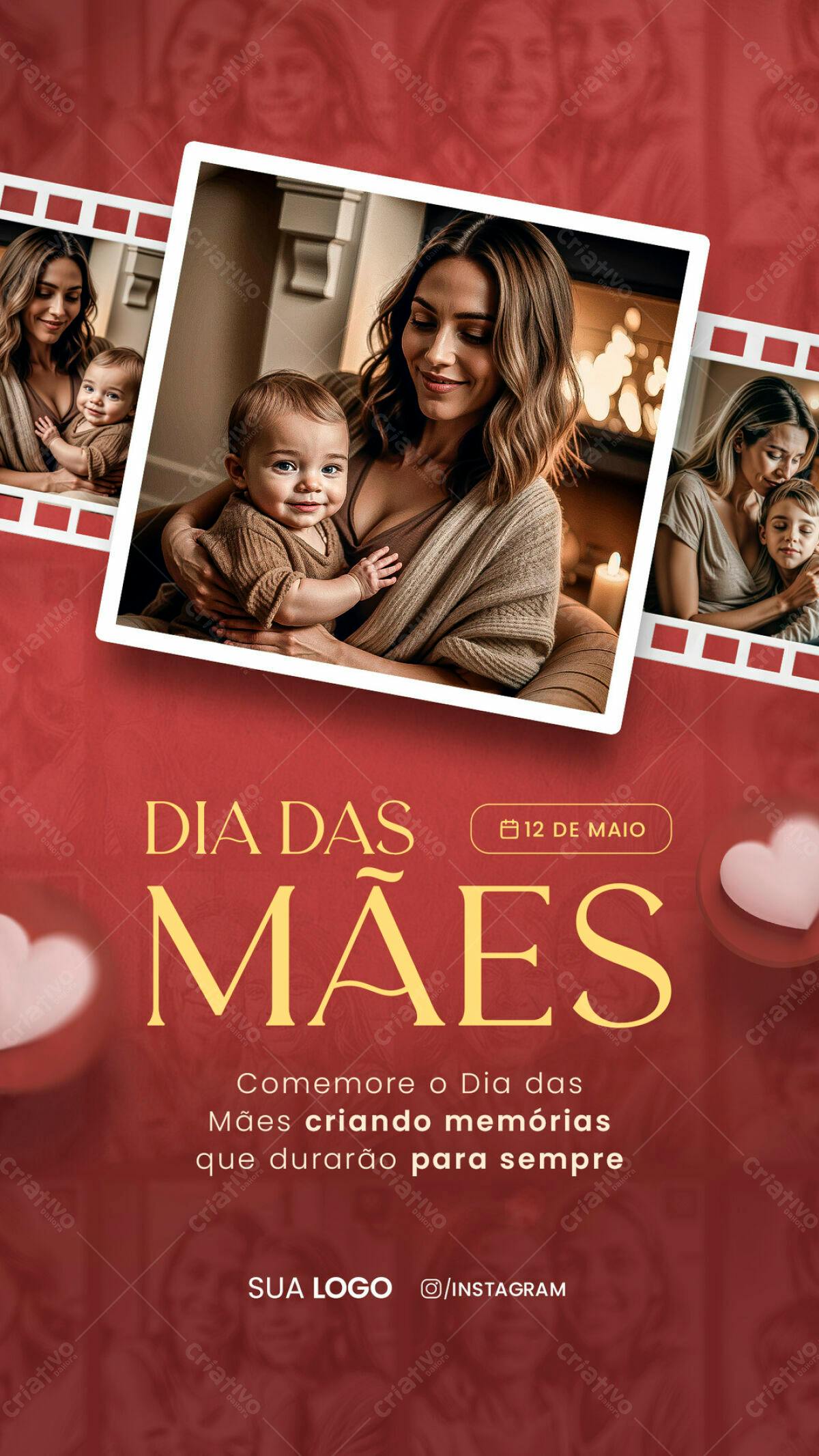 Flyer para Dia das Mães PSD Editável