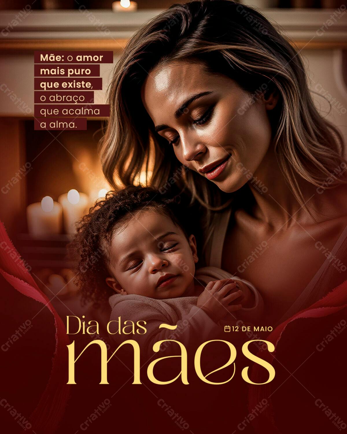 Post para Dia das Mães PSD Editável