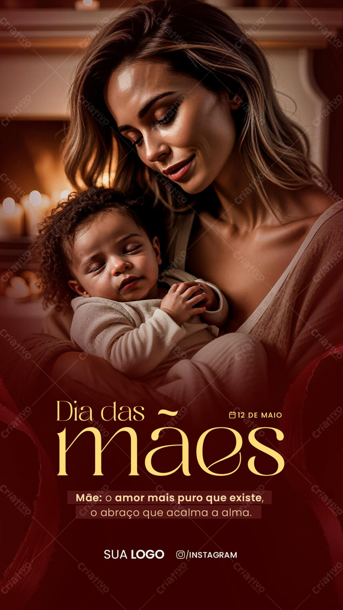 Flyer Dia das Mães PSD Editável