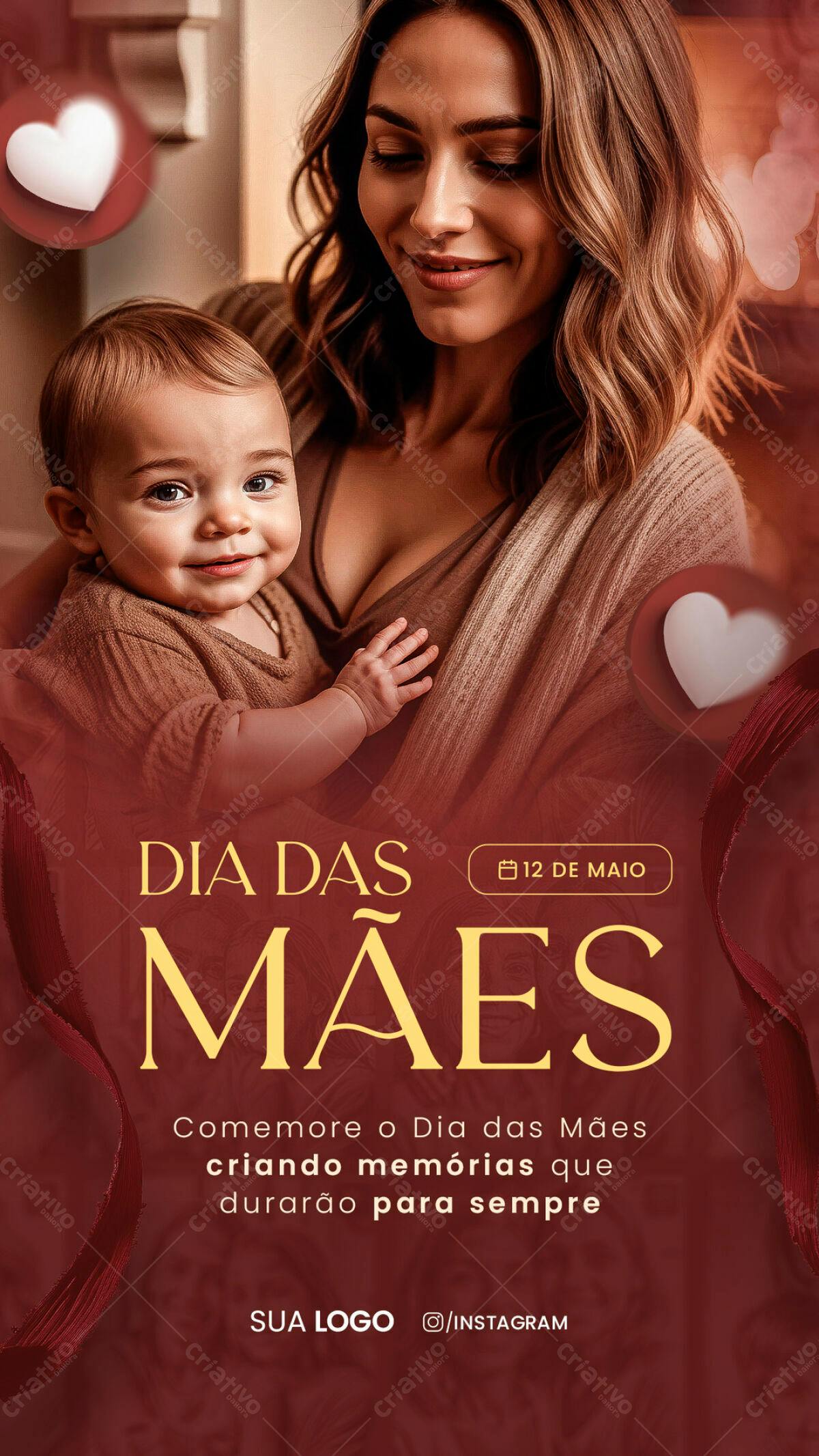 Post para Dia das Mães PSD Editável
