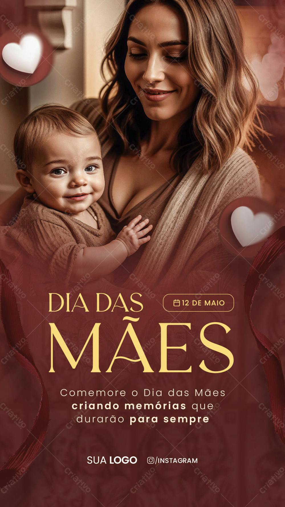 SOCIAL MEDIA - DIA DAS MÃES . 8 DE MAIO 