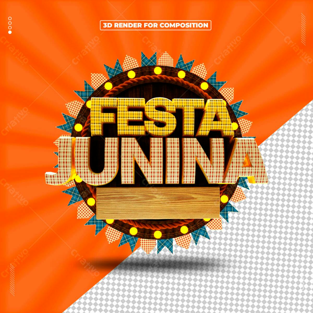 Banner Festa Junina PSD Editável