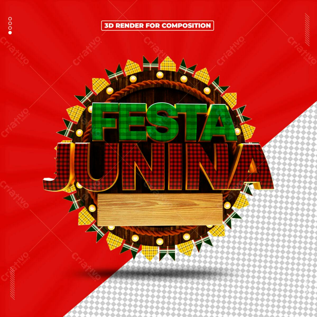 Banner Festa Junina PSD Editável