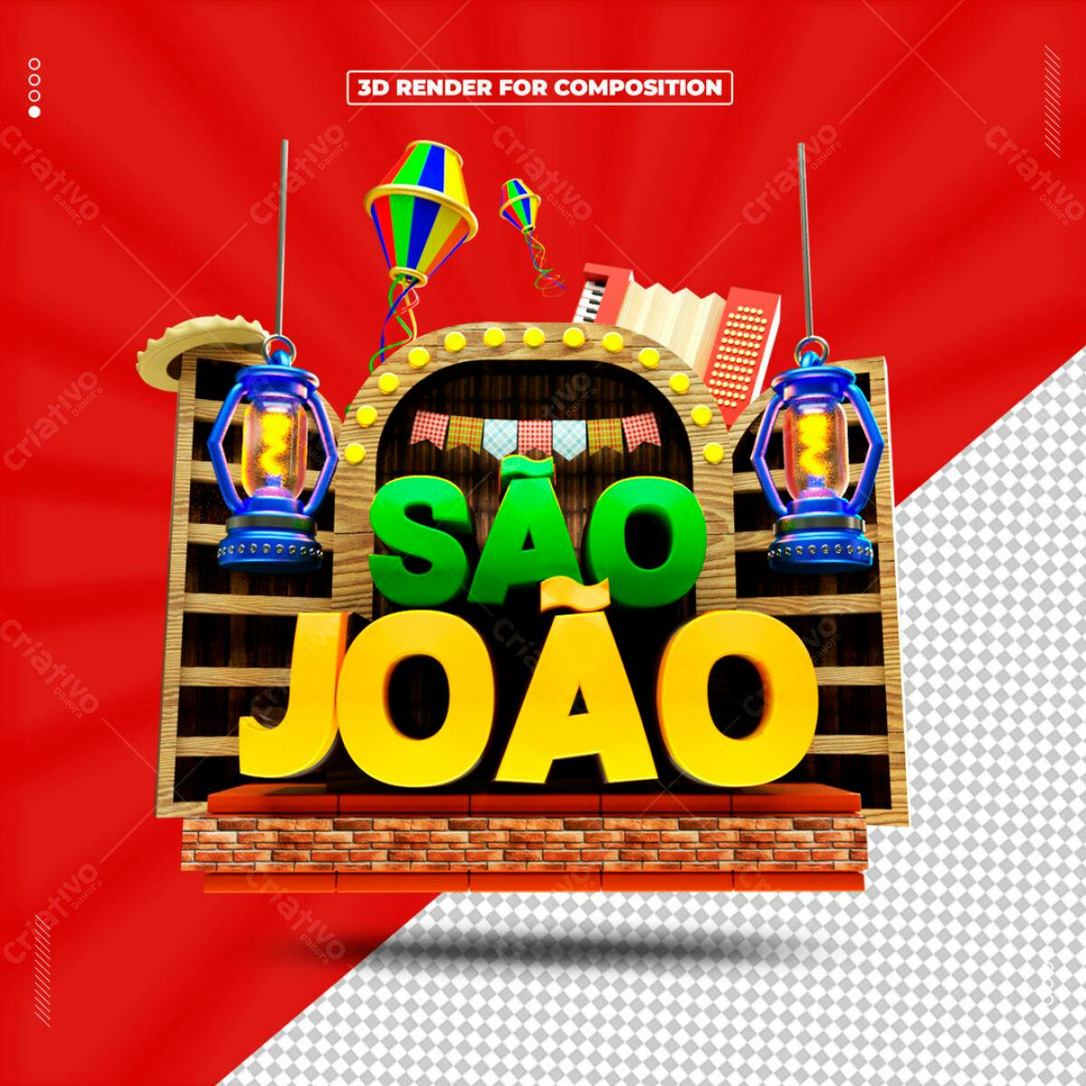 Flyer Festa Junina São João PSD Editável