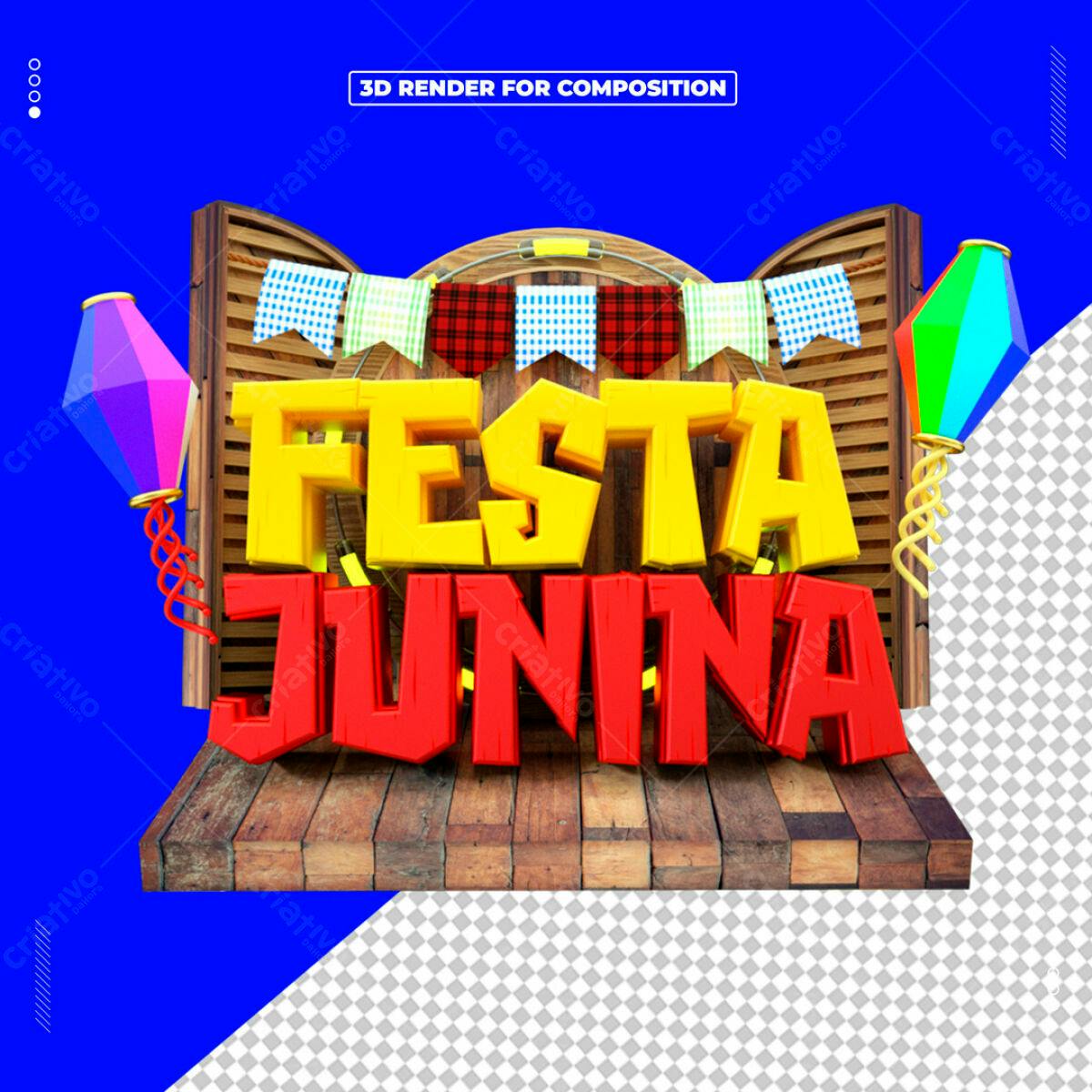 Flyer Festa Junina PSD Editável