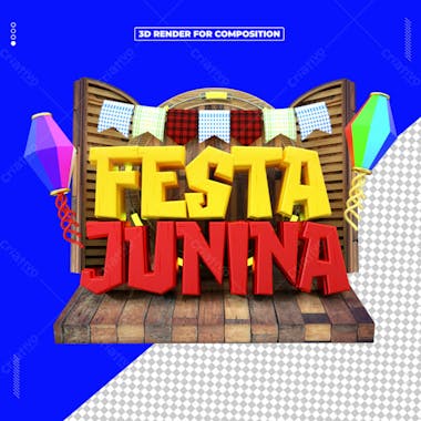 Selo 3d festa junina