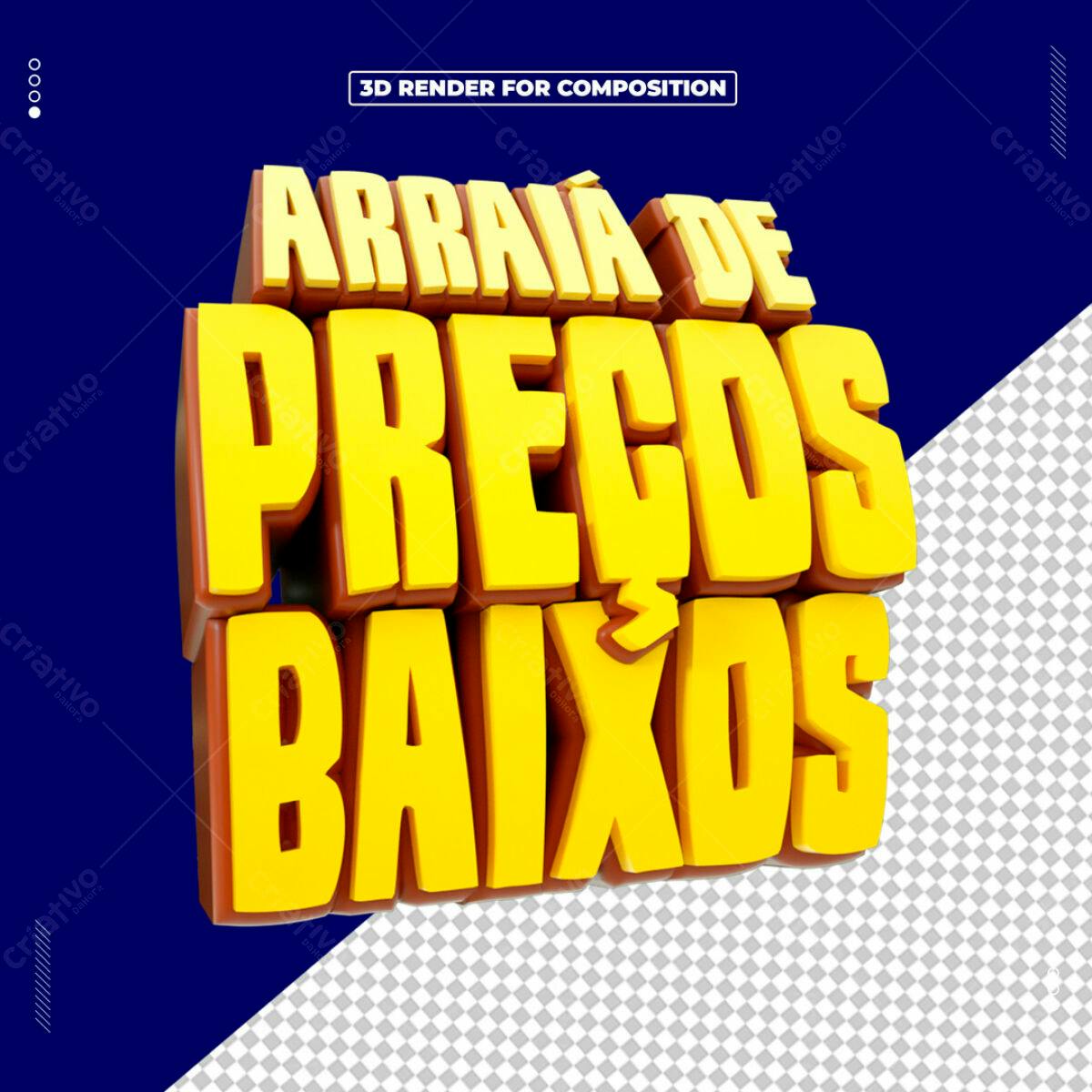 Arraia de Preços Baixos PSD Editável
