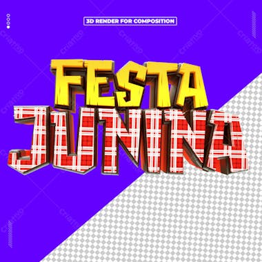 Selo 3d festa junina