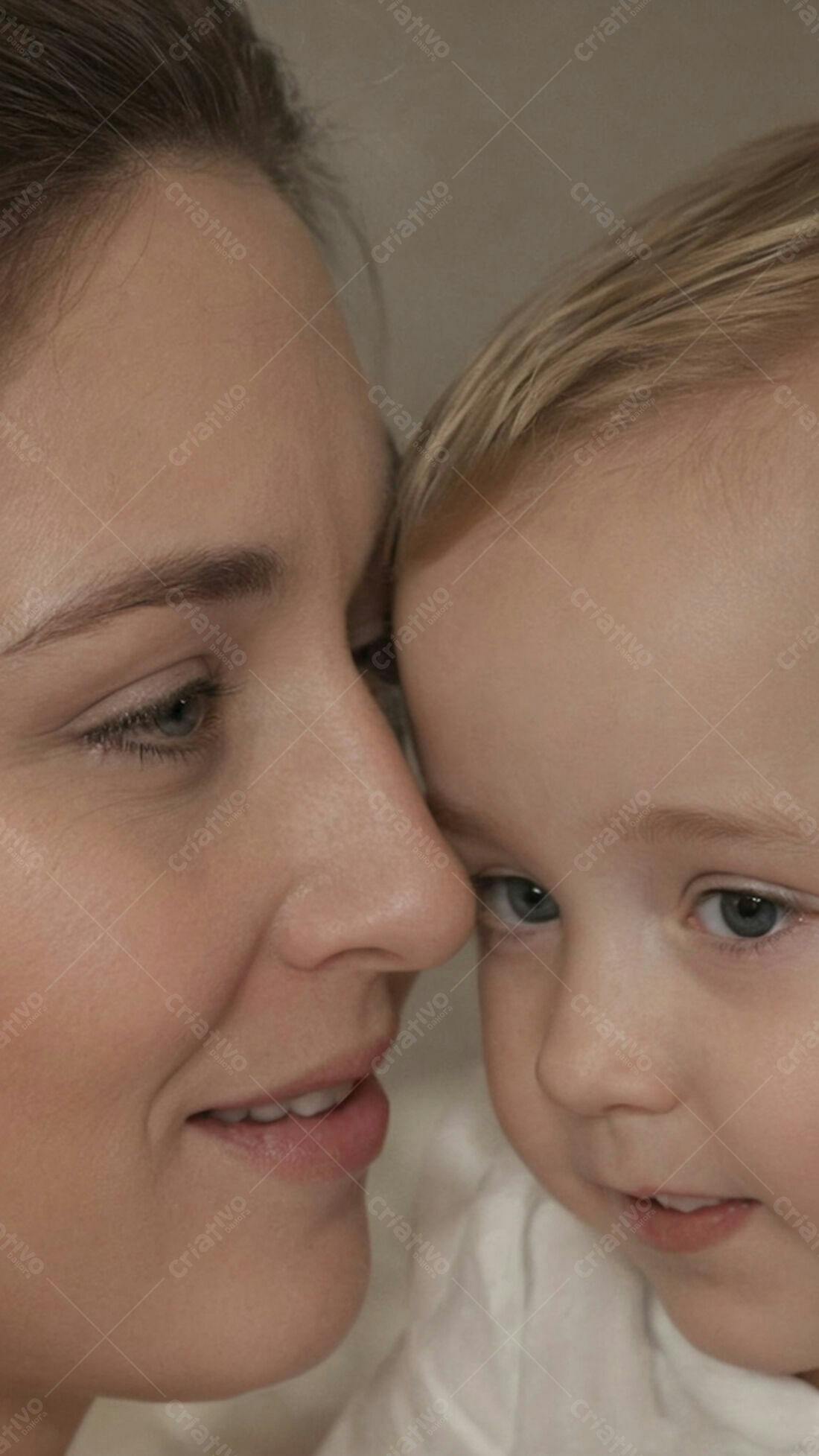 Mãe e Bebê em Abraço Carinhoso