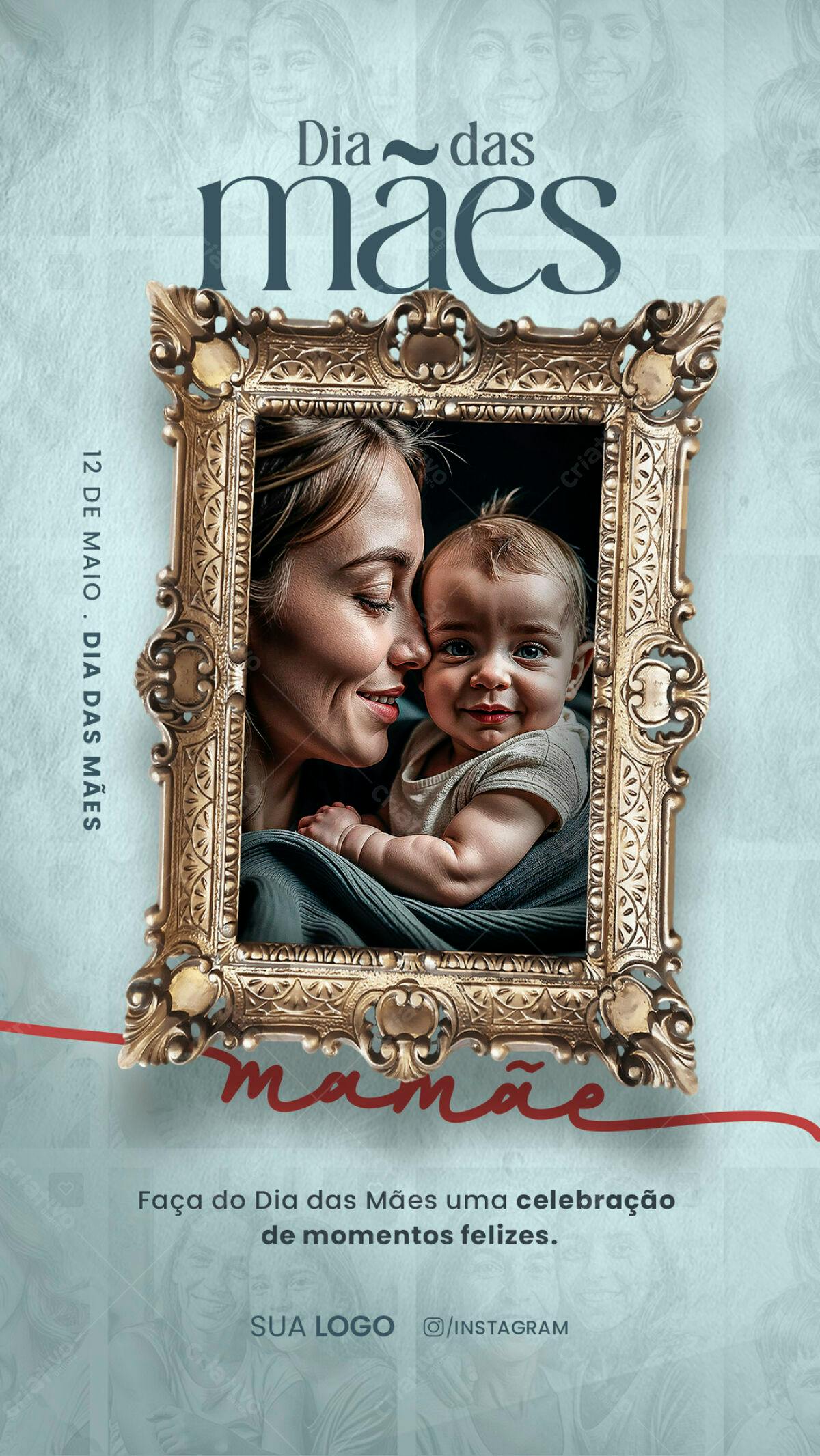 Flyer Dia das Mães PSD Editável