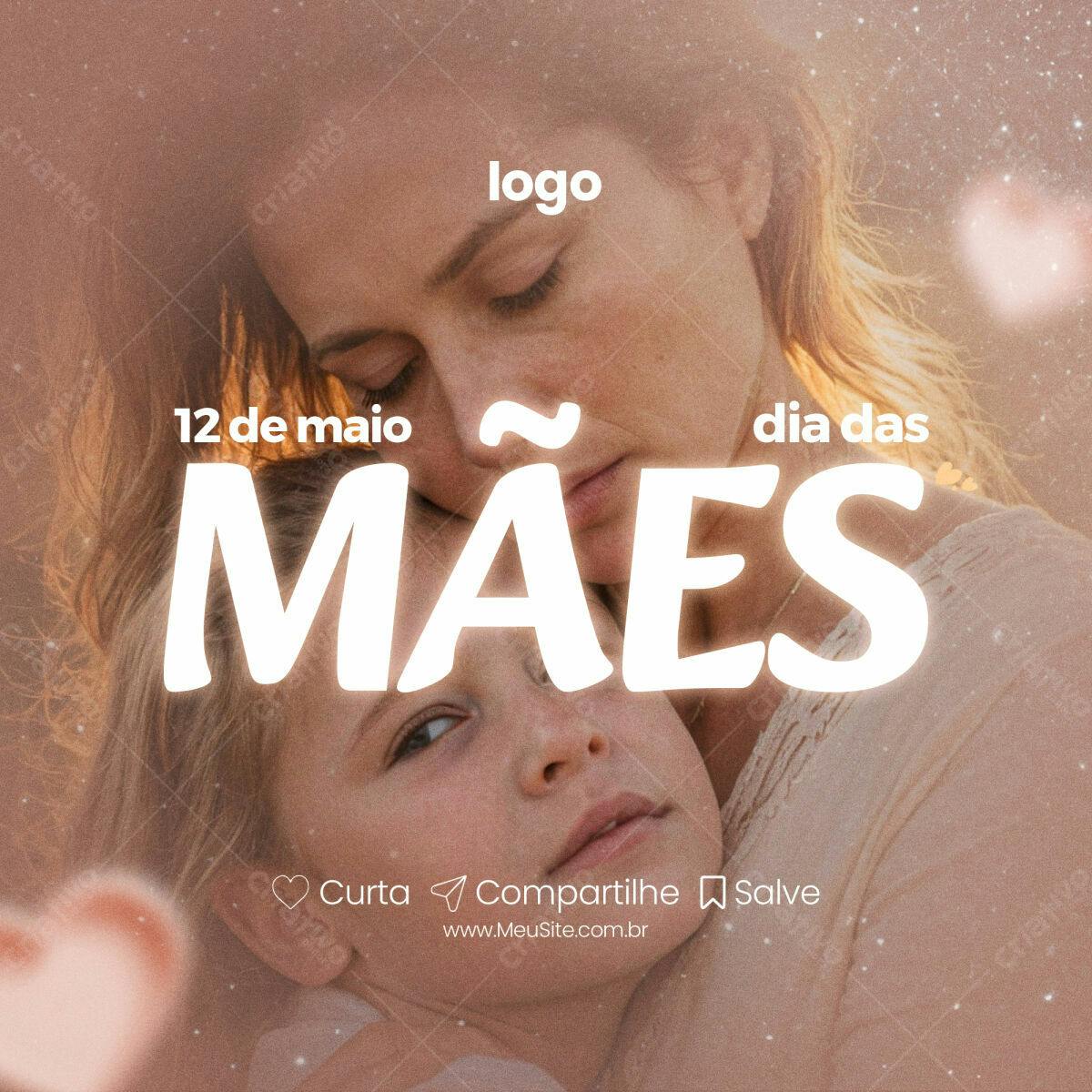Postagem Dia das Mães PSD Editável