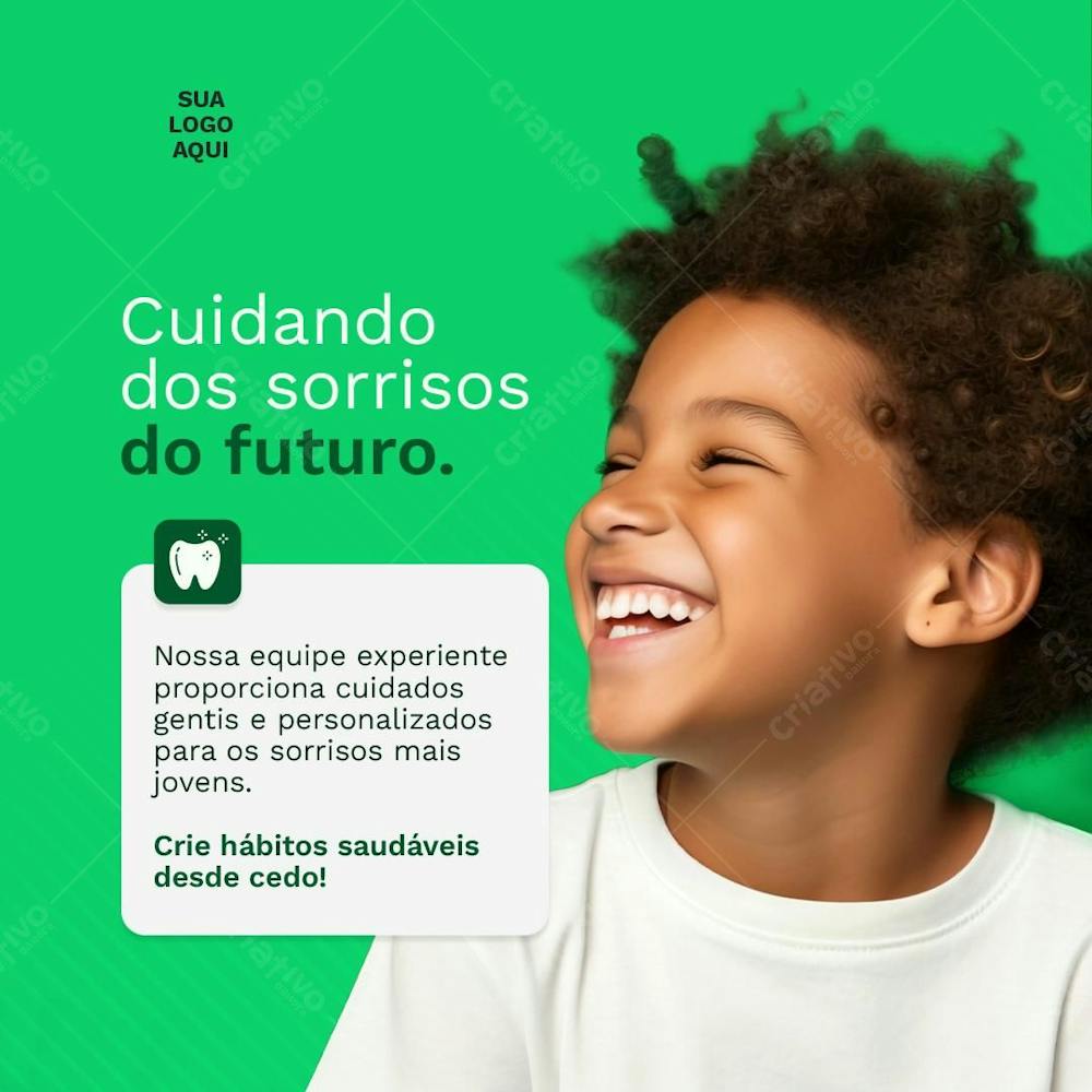 Criativo Clinica Dentária Futuro Sorriso dente consulta 