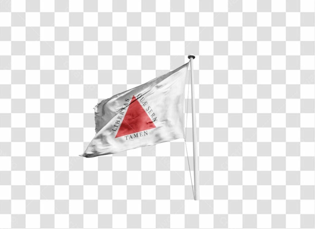 Bandeira PNG com fundo transparente Triângulo Vermelho
