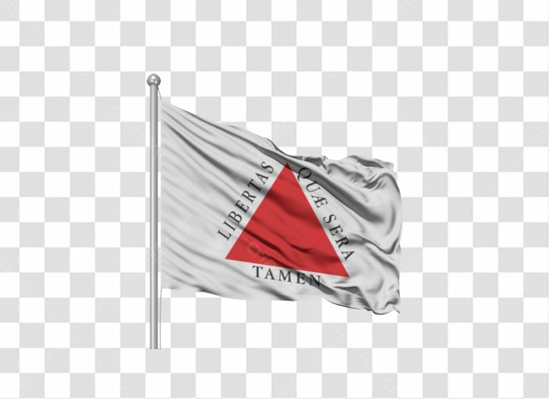 Bandeira PNG com fundo transparente Libertas Quae Sera Tamen