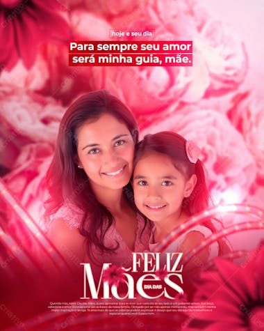 Flyer feliz dia das maes feed