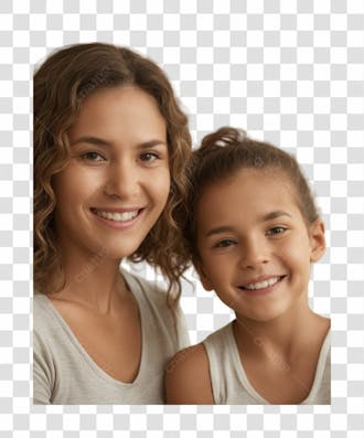 Mãe e filha brasileiras png transparente