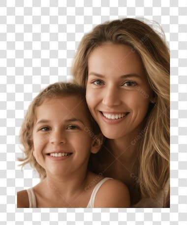 Mãe e filha brasileiras png transparente