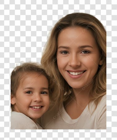 Mãe e filha brasileiras png transparente