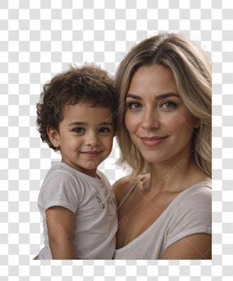 Mãe e filha brasileiras png transparente