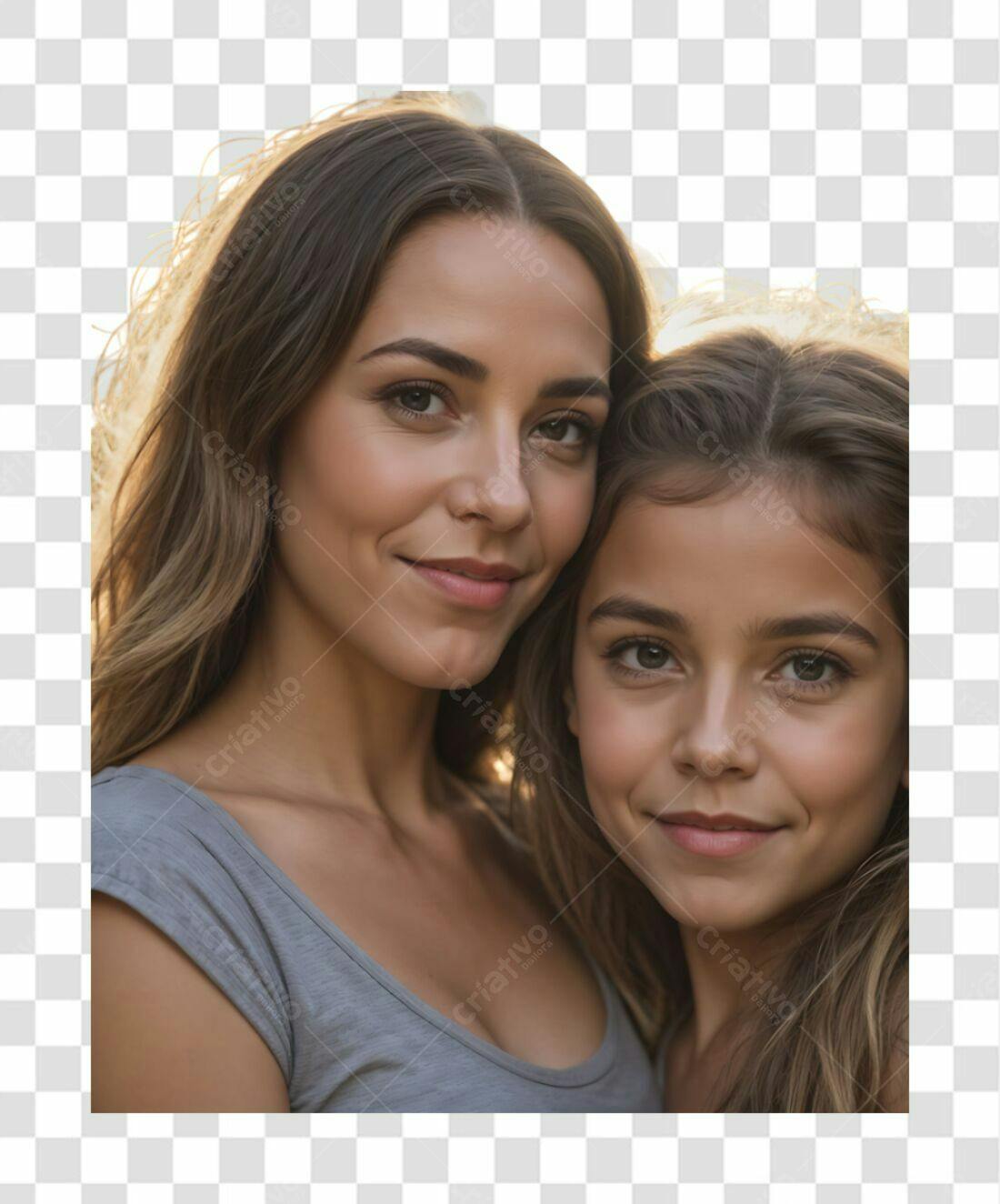 Imagem Mãe e Filha PNG com fundo transparente