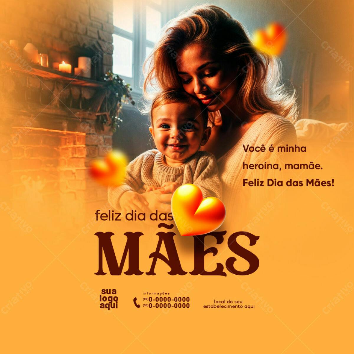 Postagem Dia das Mães PSD Editável