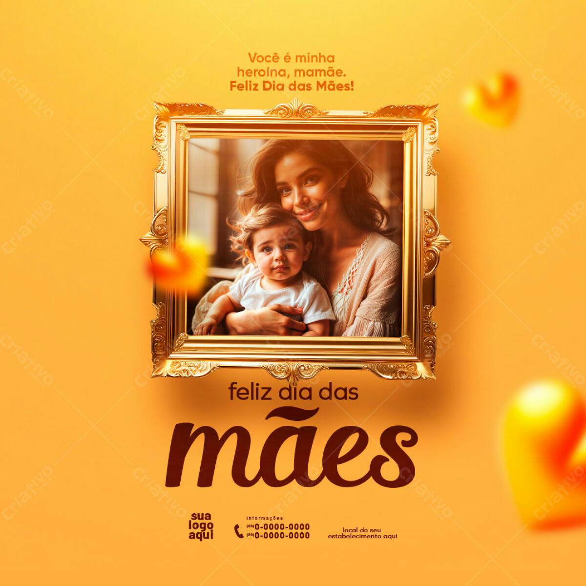 Post para o Dia das Mães PSD Editável