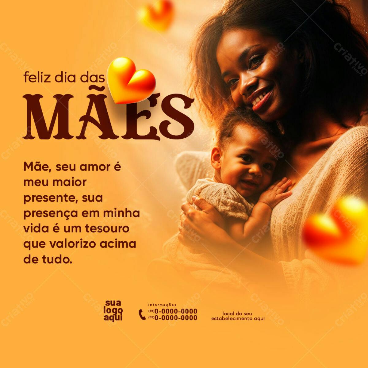 Postagem Dia das Mães PSD Editável