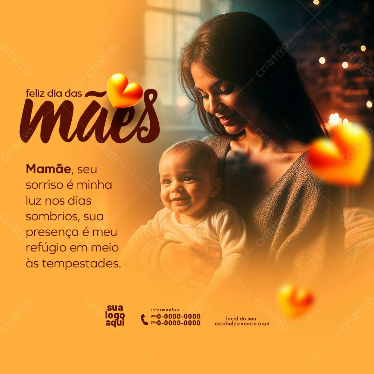 Postagem Dia das Mães PSD Editável