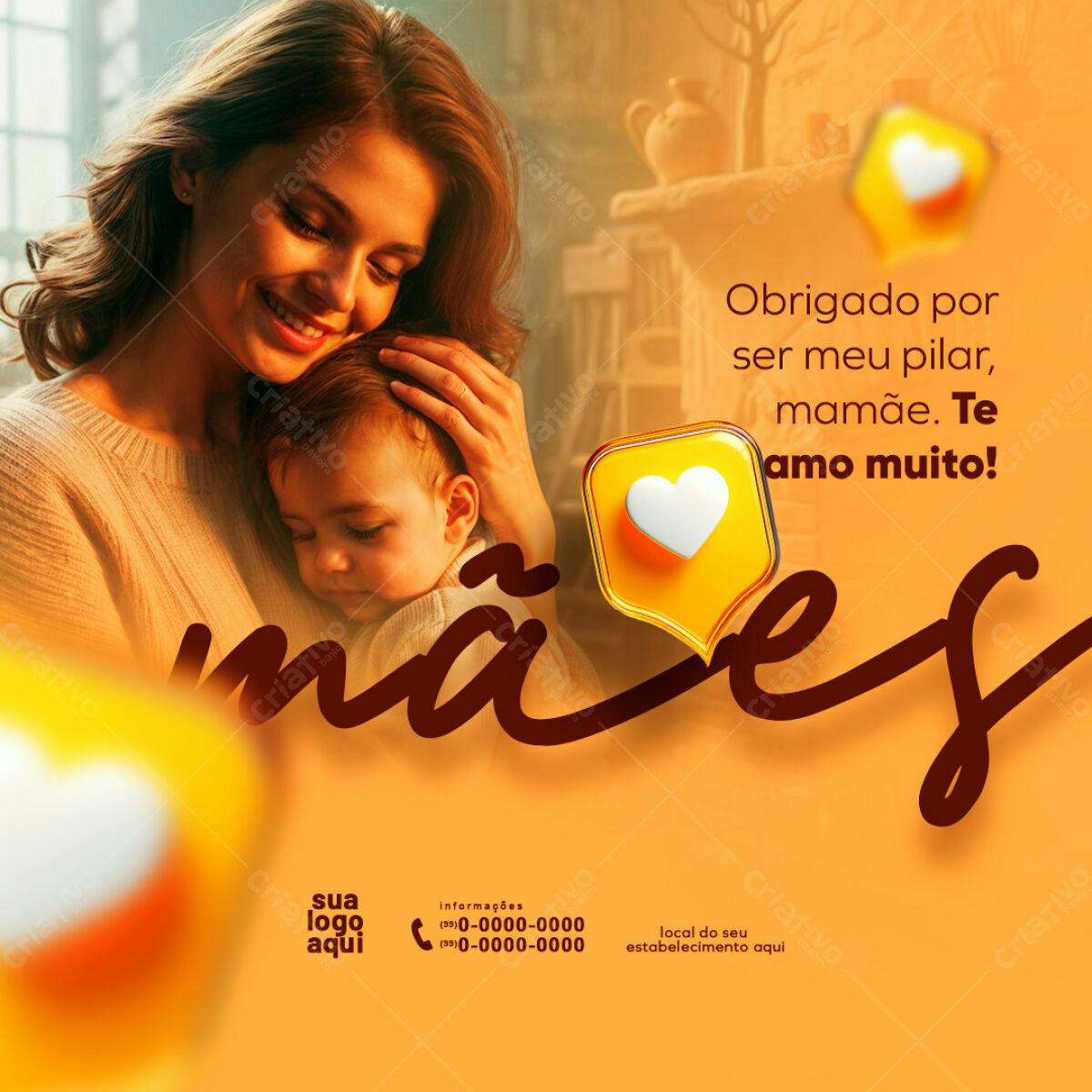 Postagem Dia das Mães PSD Editável