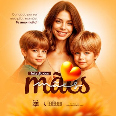 Feliz dia das mães 12 de maio