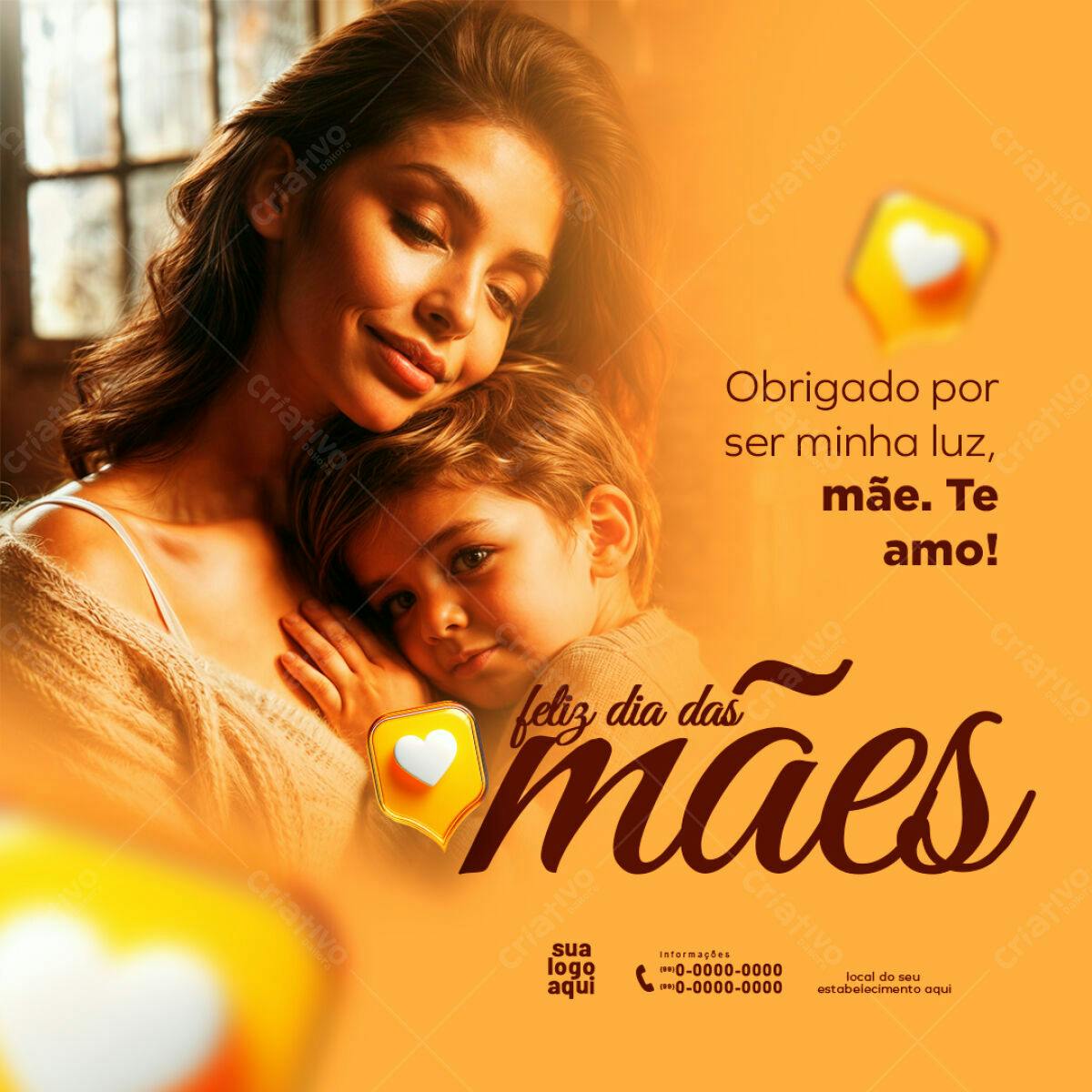 Postagem Dia das Mães PSD Editável