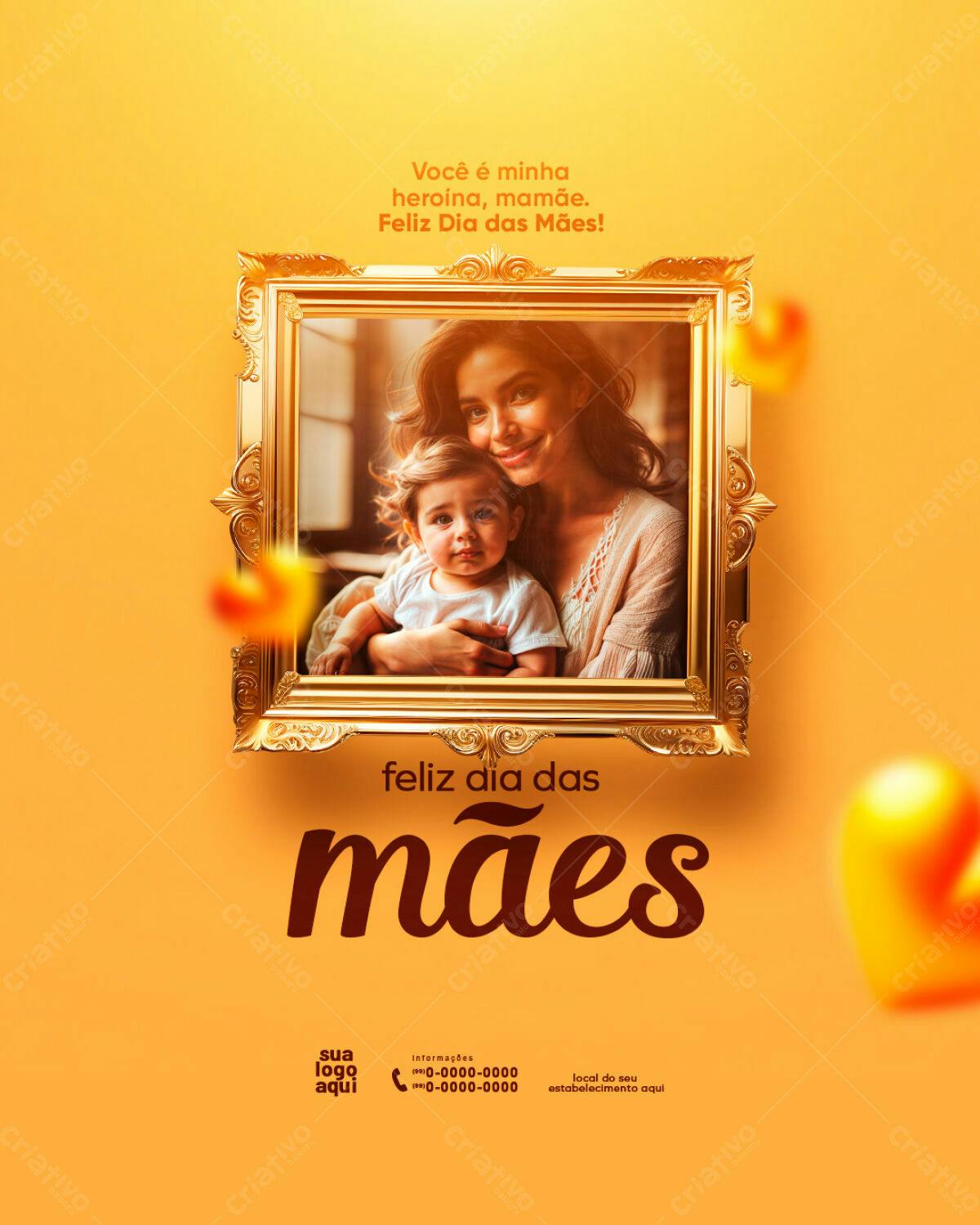 Flyer Dia das Mães PSD Editável