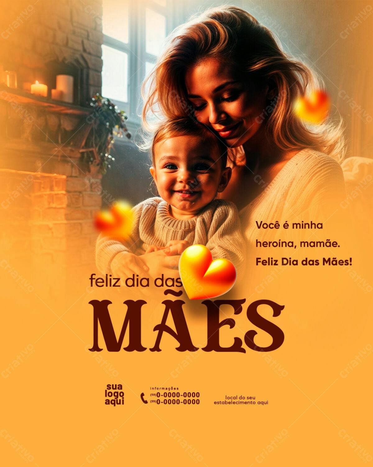 Flyer Dia das Mães PSD Editável
