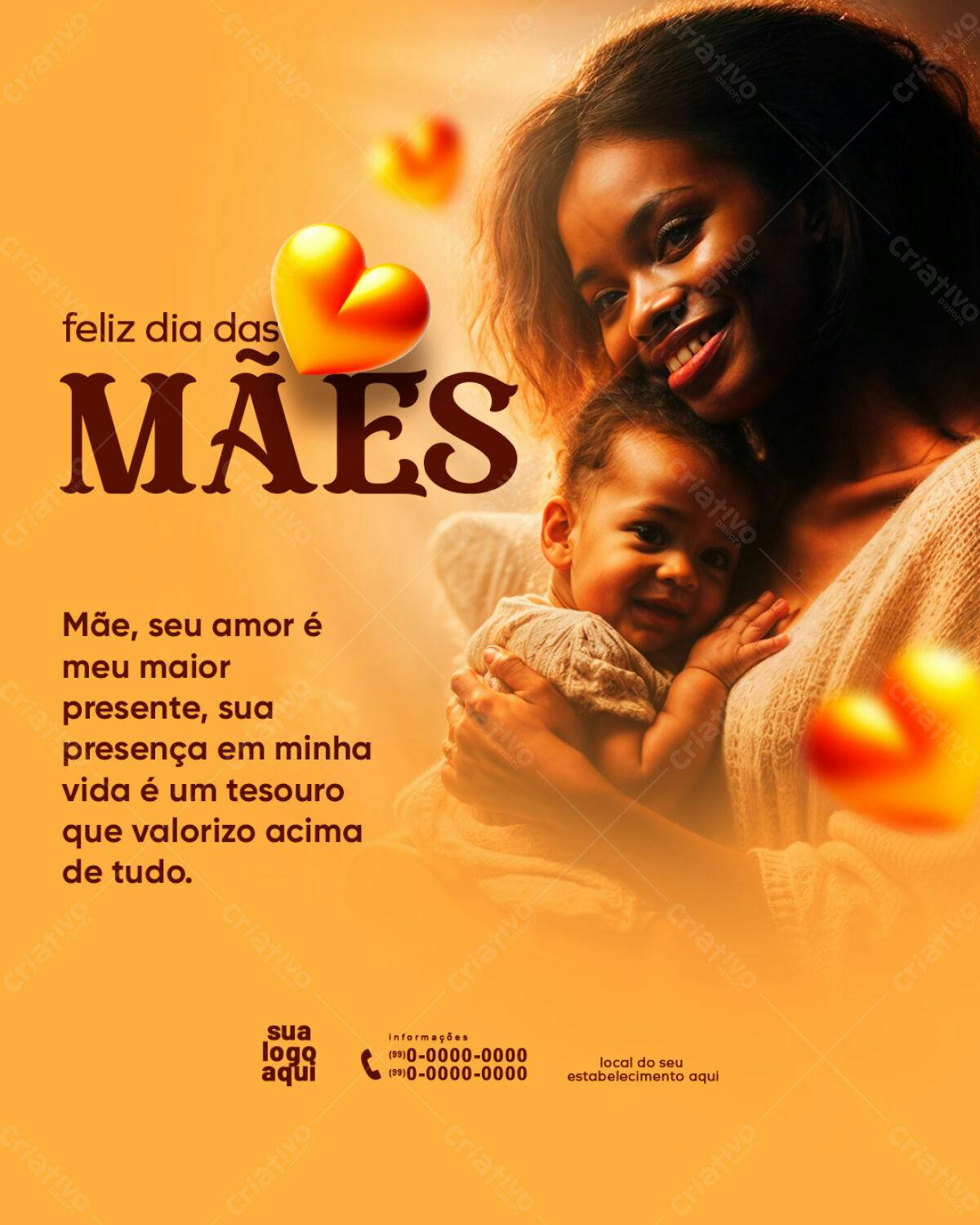 Flyer Dia das Mães PSD Editável