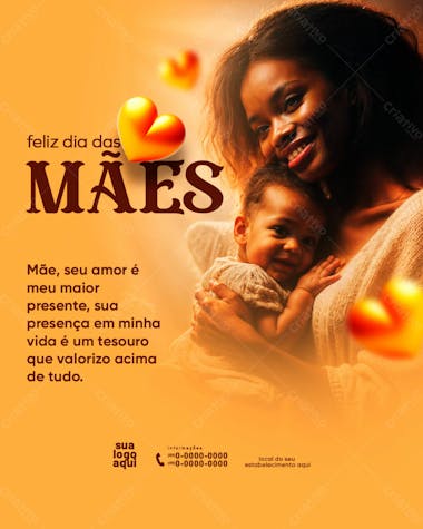 Feliz dia das mães 12 de maio