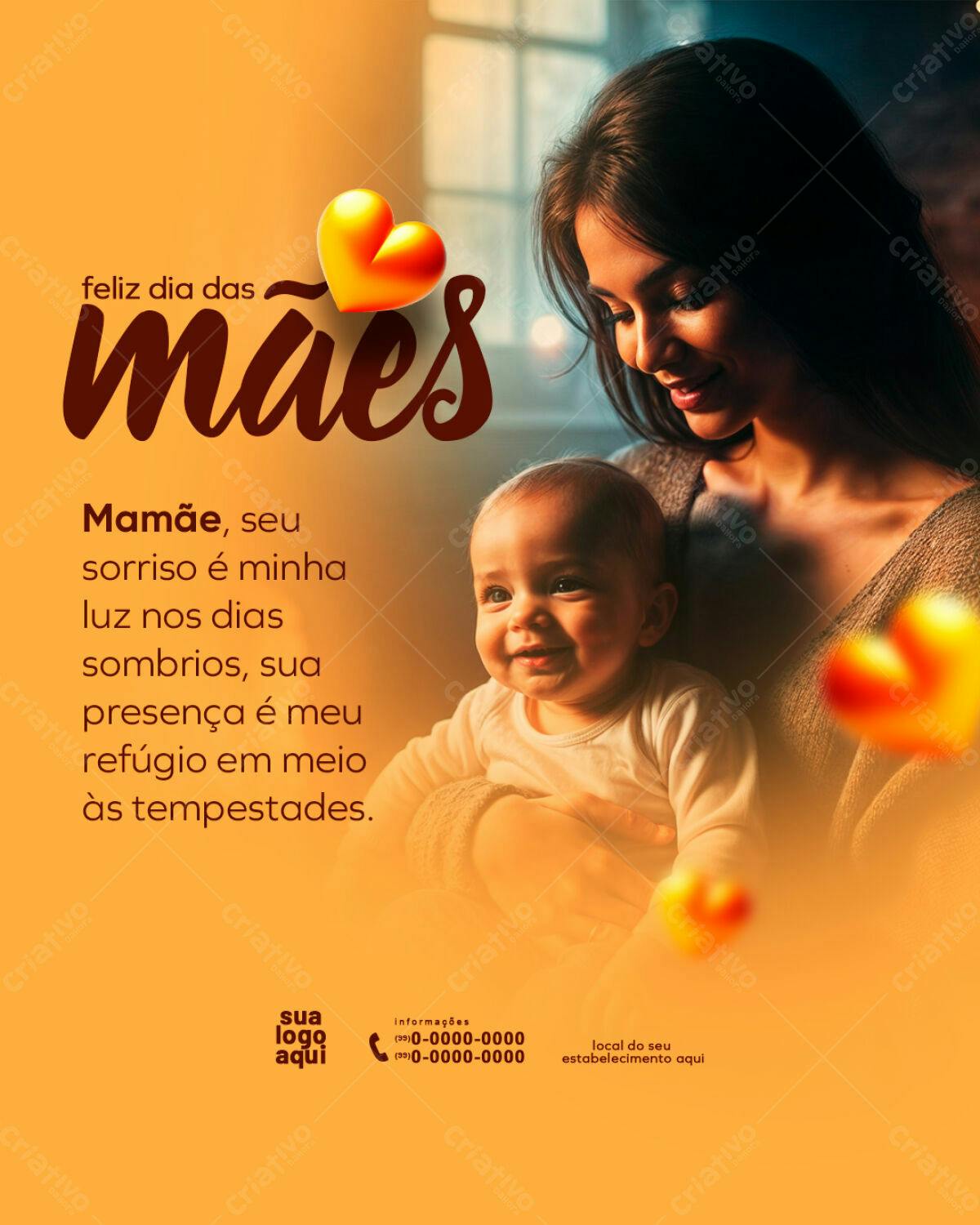 Flyer Dia das Mães PSD Editável