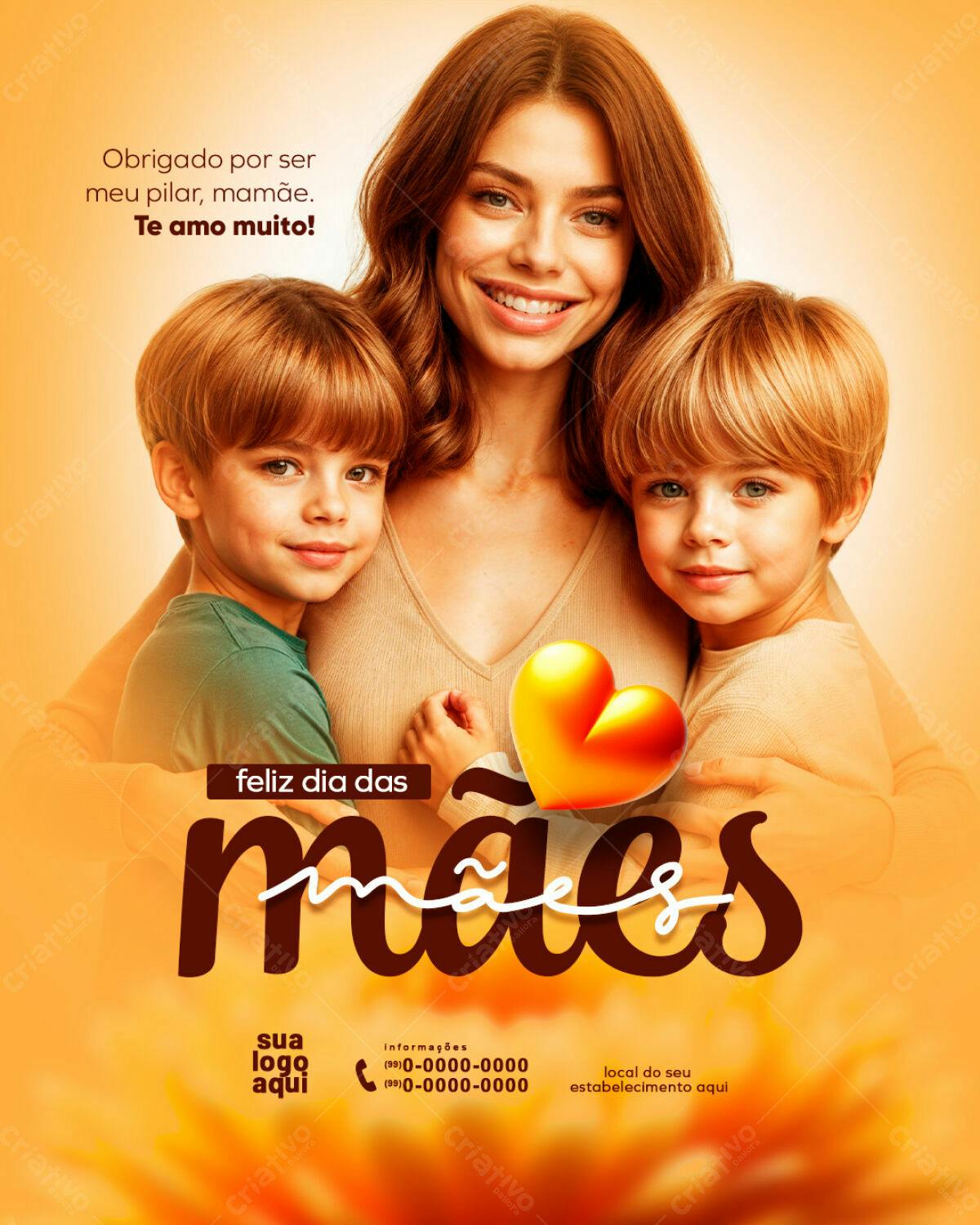 Flyer Dia das Mães PSD Editável