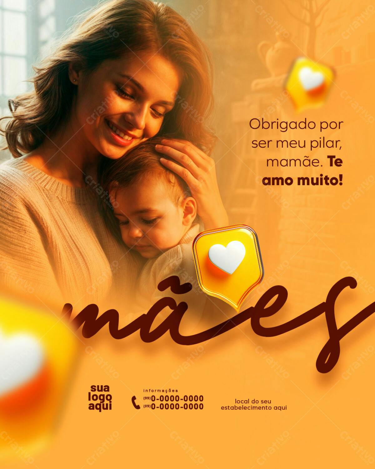 Flyer Dia das Mães PSD Editável