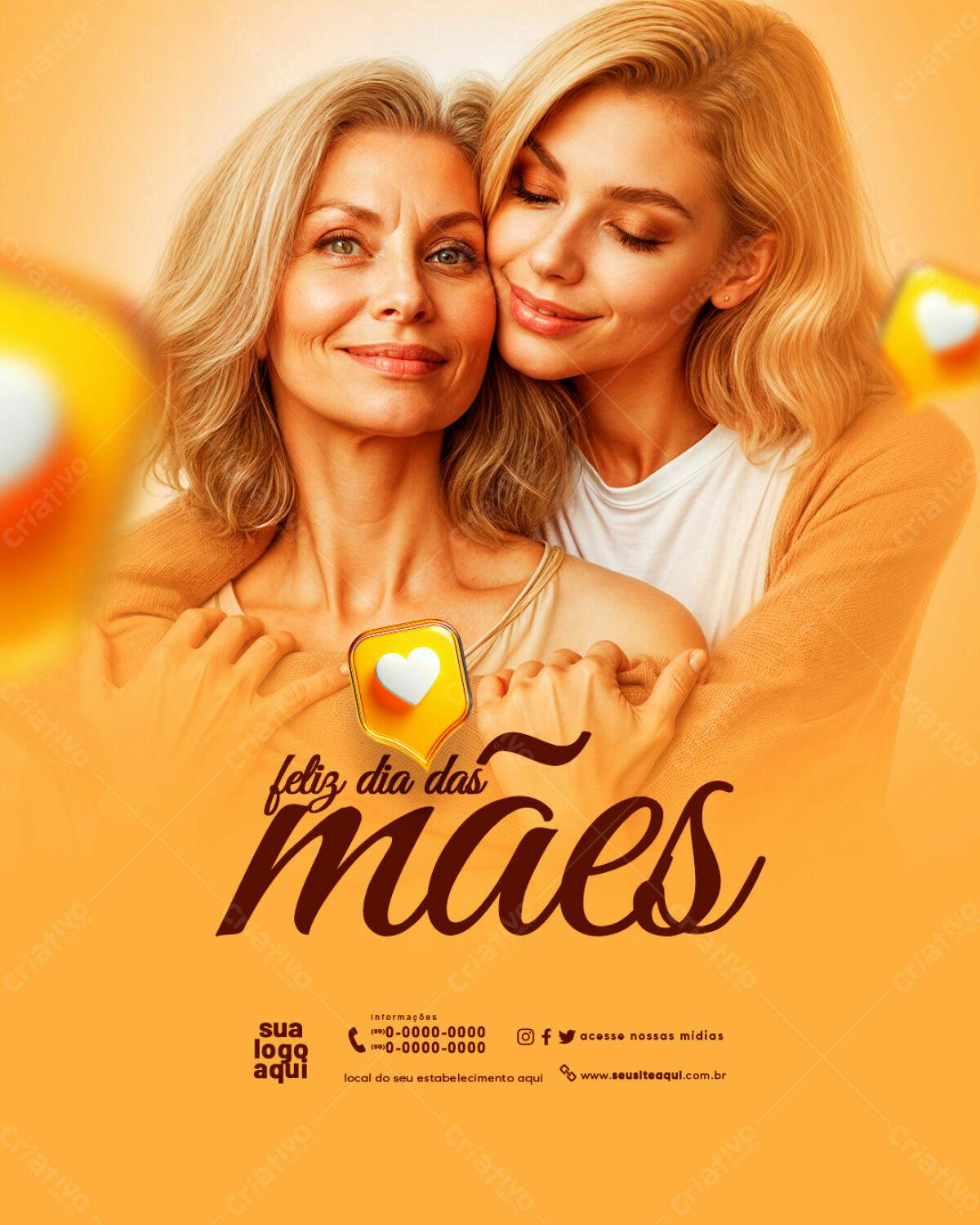 Flyer Dia das Mães PSD Editável