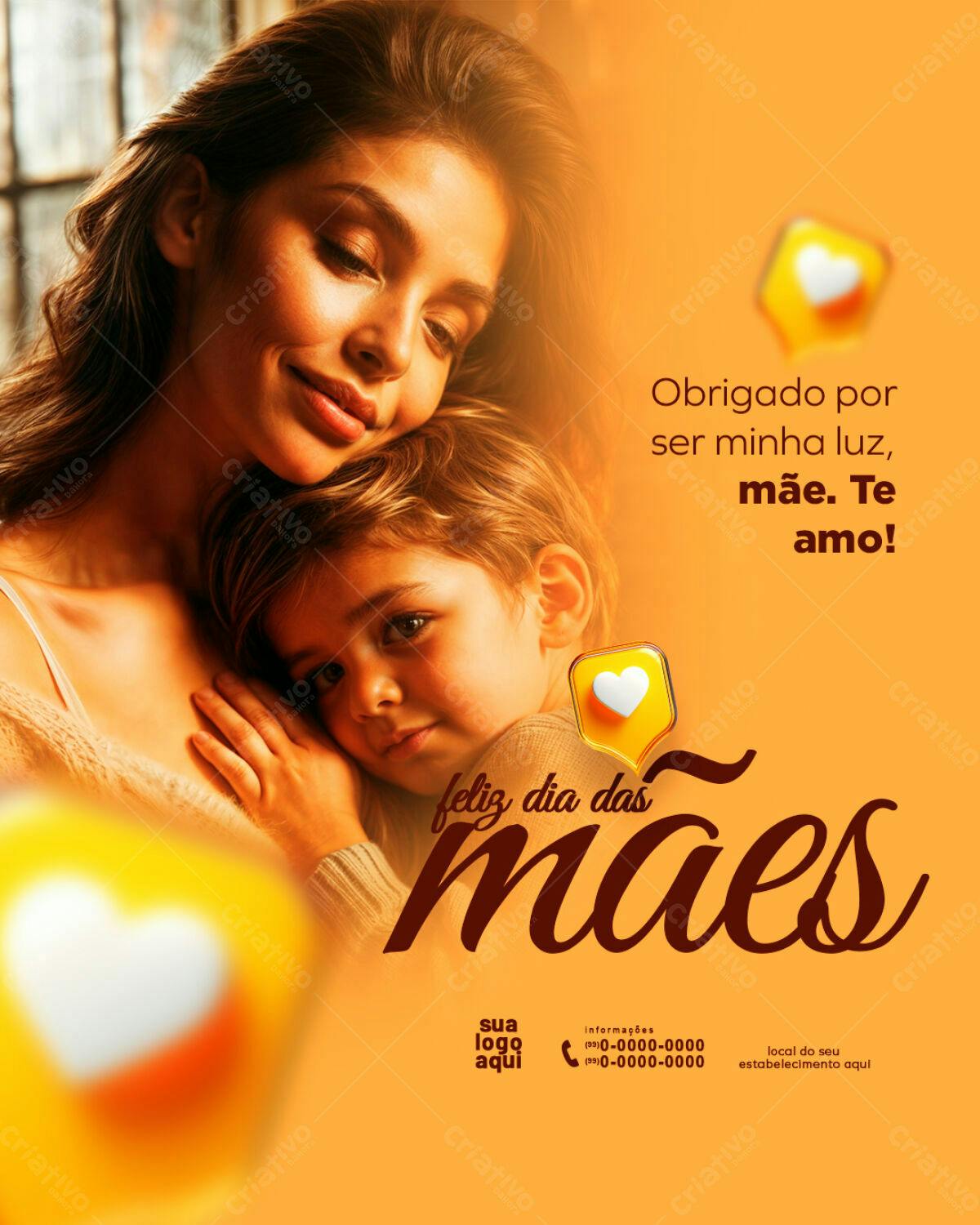 Flyer para o Dia das Mães PSD Editável