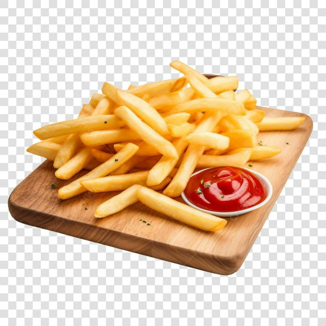 Icone Batata Frita e Ketchup PNG com fundo transparente