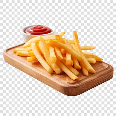 Batata frita fundo transparente png