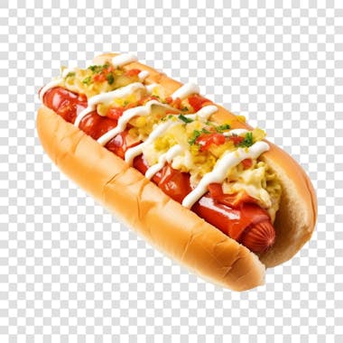 Cachorro quente fundo transparente png