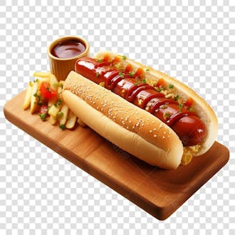 Cachorro quente fundo transparente png