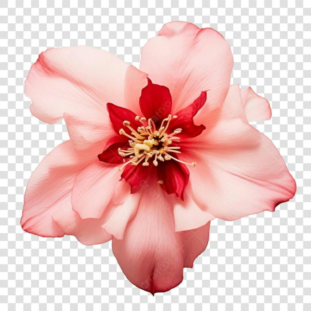 Icone Flor Rosa e Vermelha PNG com fundo transparente