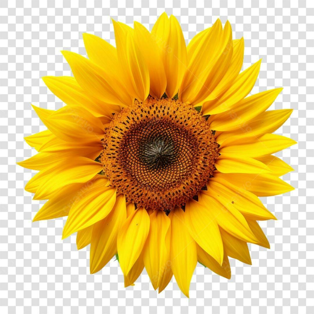 Icone Girassol PNG com fundo transparente