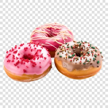 Donuts rosquinhas fundo transparente png