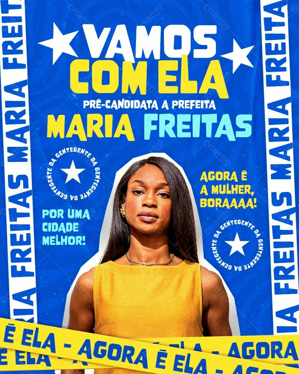 Arte Social Media Feed - Pre Candidata A Prefeita - Eleições