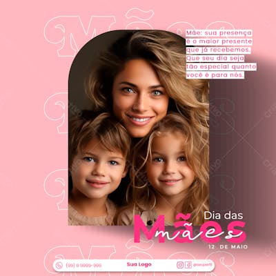 12 De Maio Dia Das Mães Psd Feliz dia das mães